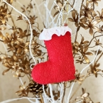 サンタブーツ・タオルで作るクリスマスオーナメント