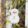 雪だるま・タオルで作るクリスマスオーナメント