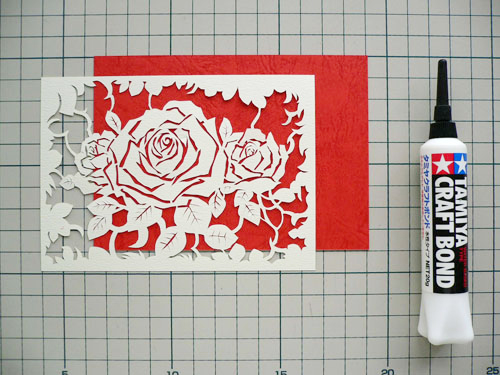 とりあえず バラの切り絵を作ってみましょう の作り方 手順 7 その他 紙小物 ステーショナリー アトリエ ハンドメイドレシピ 作り方 と手作り情報サイト