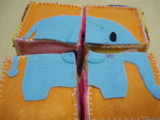 フェルトdeパズルキューブの作り方 手順 10 その他 その他 アトリエ ハンドメイドレシピ 作り方 と手作り情報サイト