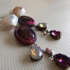 「ピアス（紫・マーブル）」