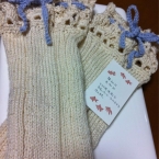 レースのレッグウォーマー