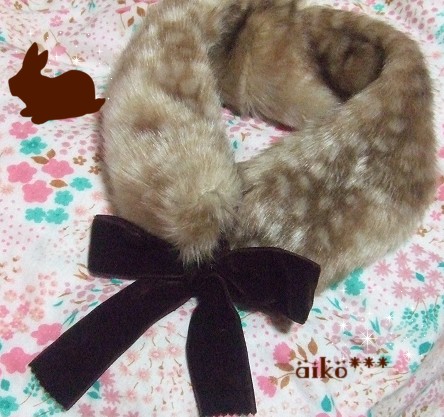 バンビファーのティペットの作り方 手順 2 マフラー ネックウォーマー ショール ファッション アトリエ ハンドメイドレシピ 作り方 と手作り情報サイト