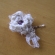 リネンの花バレッタ