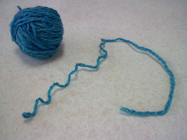 毛糸でフェルトボール風ボールの作り方 手順 1 その他 その他 アトリエ ハンドメイドレシピ 作り方 と手作り情報サイト