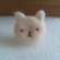 赤い目の猫ブローチ
