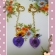 押し花イヤリング