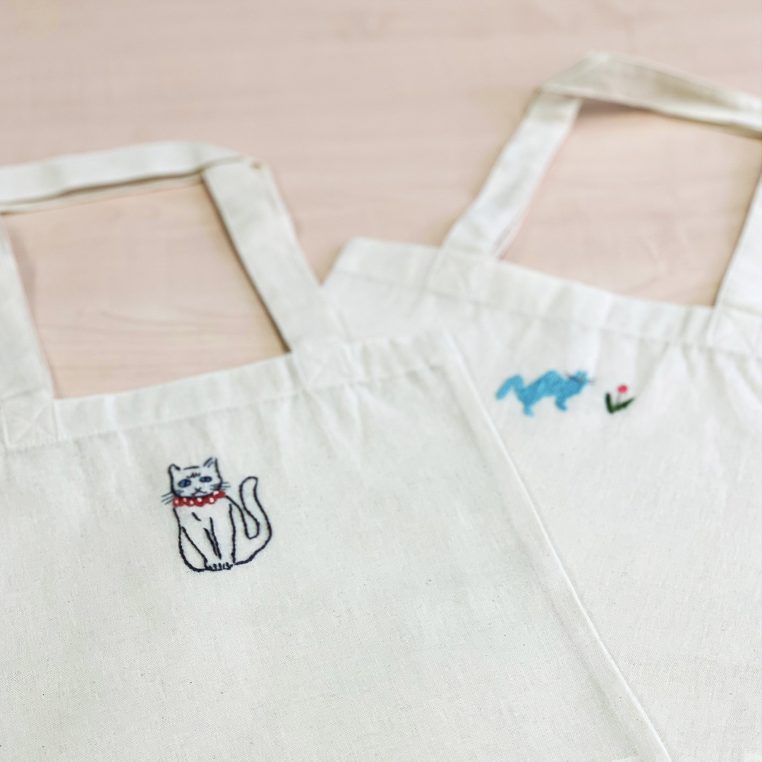 作ってみたよ 大募集 猫刺繍図案の作り方 その他 バッグ 財布 小物 アトリエ ハンドメイドレシピ 作り方 と手作り情報サイト