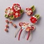 つまみ細工プレートで作る　ハレの日のヘアアクセサリ