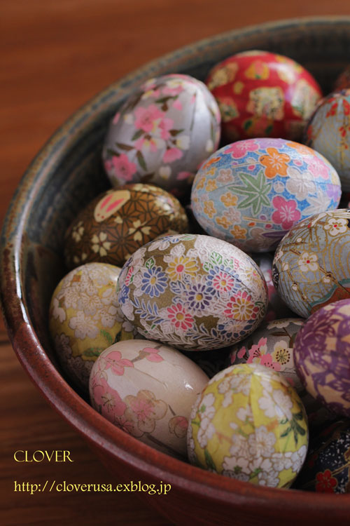 友禅和紙で作るイースターエッグの作り方 その他 その他 アトリエ ハンドメイドレシピ 作り方 と手作り情報サイト