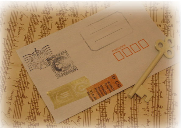 マスキングテープとはんこで簡単コラージュ封筒の作り方 手順 1 封筒 便せん 紙小物 ステーショナリー アトリエ ハンドメイドレシピ 作り方 と手作り情報サイト