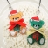 プラ板×レジンで作るクリスマスベアストラップ