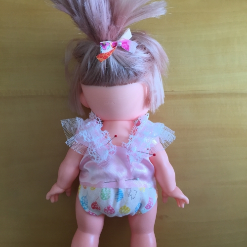 メルちゃん Daisoリボンで豪華に見えるドレス の作り方 手順 7 人形 おもちゃ アトリエ ハンドメイドレシピ 作り方 と手作り情報サイト