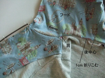 リメイク フードパーカーの作り方 手順 10 その他 その他 アトリエ ハンドメイドレシピ 作り方 と手作り情報サイト