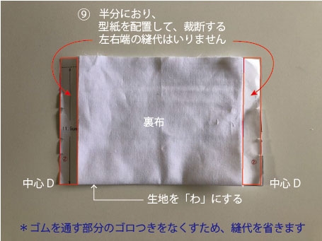 型紙付 ガーゼマスク プリーツタイプ 子供 大人 の作り方 手順 23 マスク マスク他 アトリエ ハンドメイドレシピ 作り方 と手作り情報サイト