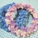 ＊雨粒が光る紫陽花のリース＊