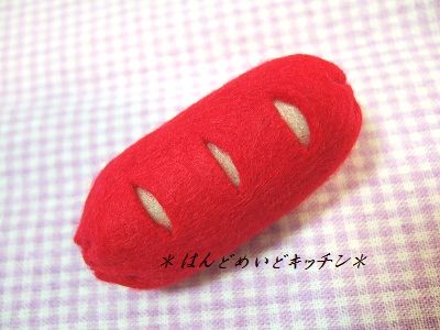 フェルトのウインナー の作り方 手順 11 その他 その他 アトリエ ハンドメイドレシピ 作り方 と手作り情報サイト