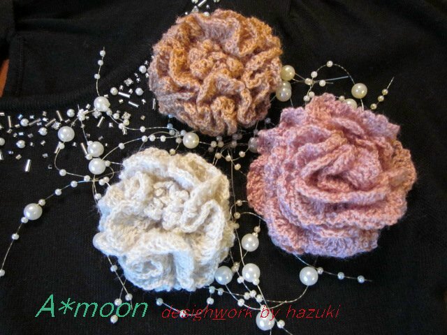 コサージュ花モチーフ１ 81の作り方 コサージュ ブローチ アクセサリー アトリエ ハンドメイドレシピ 作り方 と手作り情報サイト