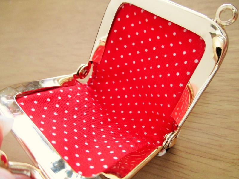 裏地も可愛いミニサイズのがま口 4cm口金 の作り方 手順 28 財布 バッグ 財布 小物 アトリエ ハンドメイドレシピ 作り方 と手作り情報サイト