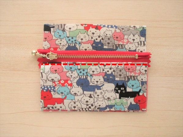 裏地付き 小さめかわいい ダブルファスナーポーチの作り方 手順 10 ポーチ バッグ 財布 小物 アトリエ ハンドメイドレシピ 作り方 と手作り情報サイト