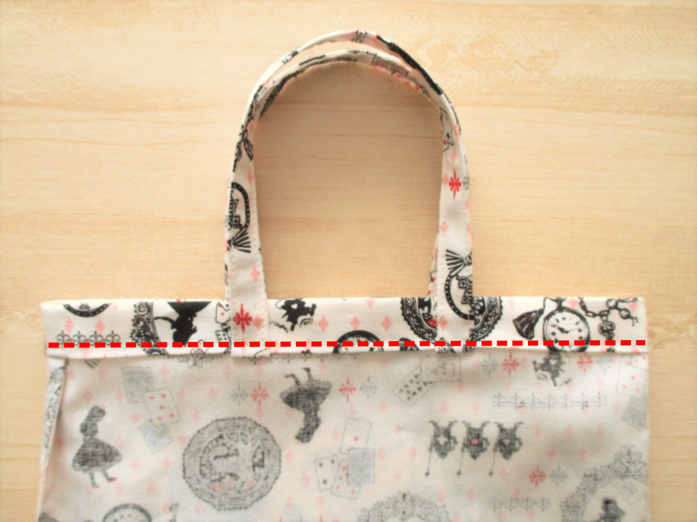 用紙で型紙簡単 手のひらサイズのエコバッグの作り方 手順 22 エコバッグ バッグ 財布 小物 アトリエ ハンドメイドレシピ 作り方 と手作り 情報サイト