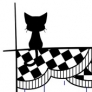 黒猫　:)