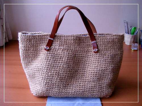 シンプルな麻ひもバッグの作り方 その他 ファッション アトリエ ハンドメイドレシピ 作り方 と手作り情報サイト