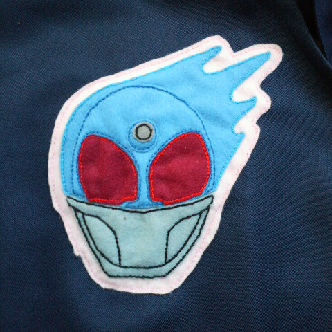 仮面ライダーフォーゼ メテオのアップリケの作り方 手順 5 その他 その他 アトリエ ハンドメイドレシピ 作り方 と手作り情報サイト