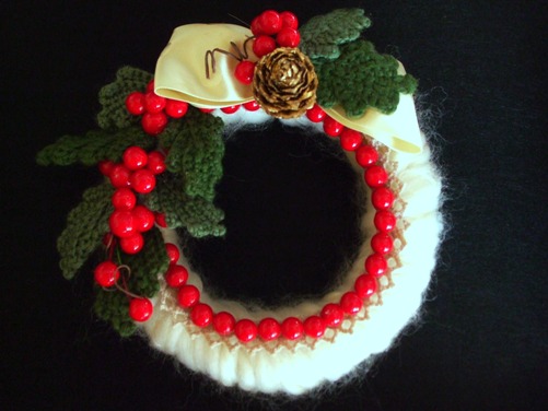 毛糸を使ったクリスマスリースの作り方 その他 ファッション アトリエ ハンドメイドレシピ 作り方 と手作り情報サイト