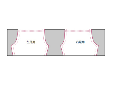 三辺縫うだけ 手ぬぐいで作るラクちんパンツの型紙 の作り方 手順 4 その他 その他 アトリエ ハンドメイドレシピ 作り方 と手作り情報サイト