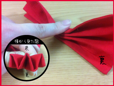 制服風リボンの作り方 手順 8 コサージュ ブローチ アクセサリー アトリエ ハンドメイドレシピ 作り方 と手作り情報サイト