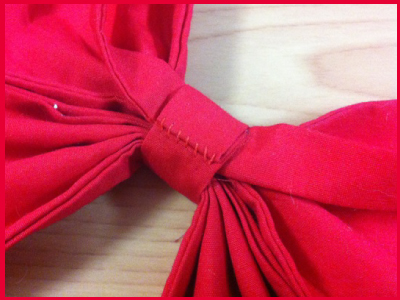 制服風リボンの作り方 手順 13 コサージュ ブローチ アクセサリー アトリエ ハンドメイドレシピ 作り方 と手作り情報サイト