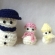 ミニあみ   雪だるま