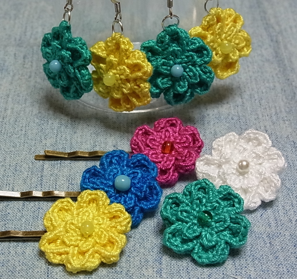 花モチーフdeアクセサリーの作り方 その他 ファッション アトリエ ハンドメイドレシピ 作り方 と手作り情報サイト