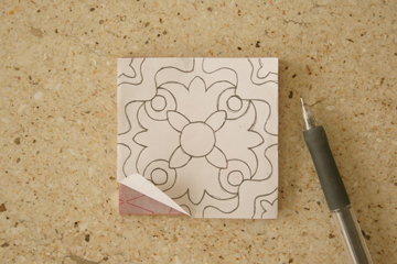 スペインタイル クエルダセカ技法 のコースターの作り方 手順 1 その他 アート 写真 アトリエ ハンドメイドレシピ 作り方 と手作り情報サイト