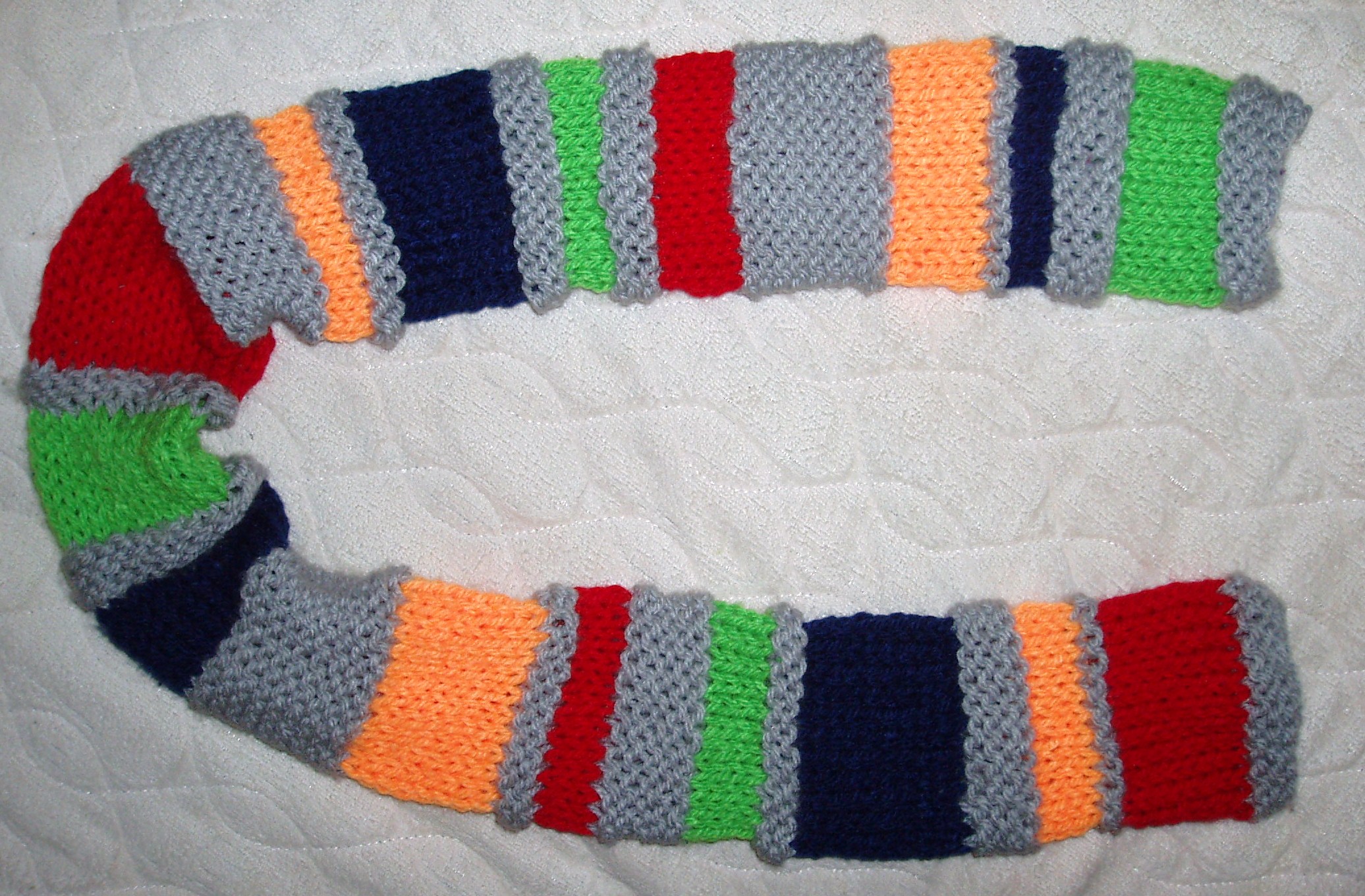 子どものカラフルなマフラーの作り方 その他 ファッション アトリエ ハンドメイドレシピ 作り方 と手作り情報サイト