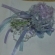 紫陽花風コサージュ
