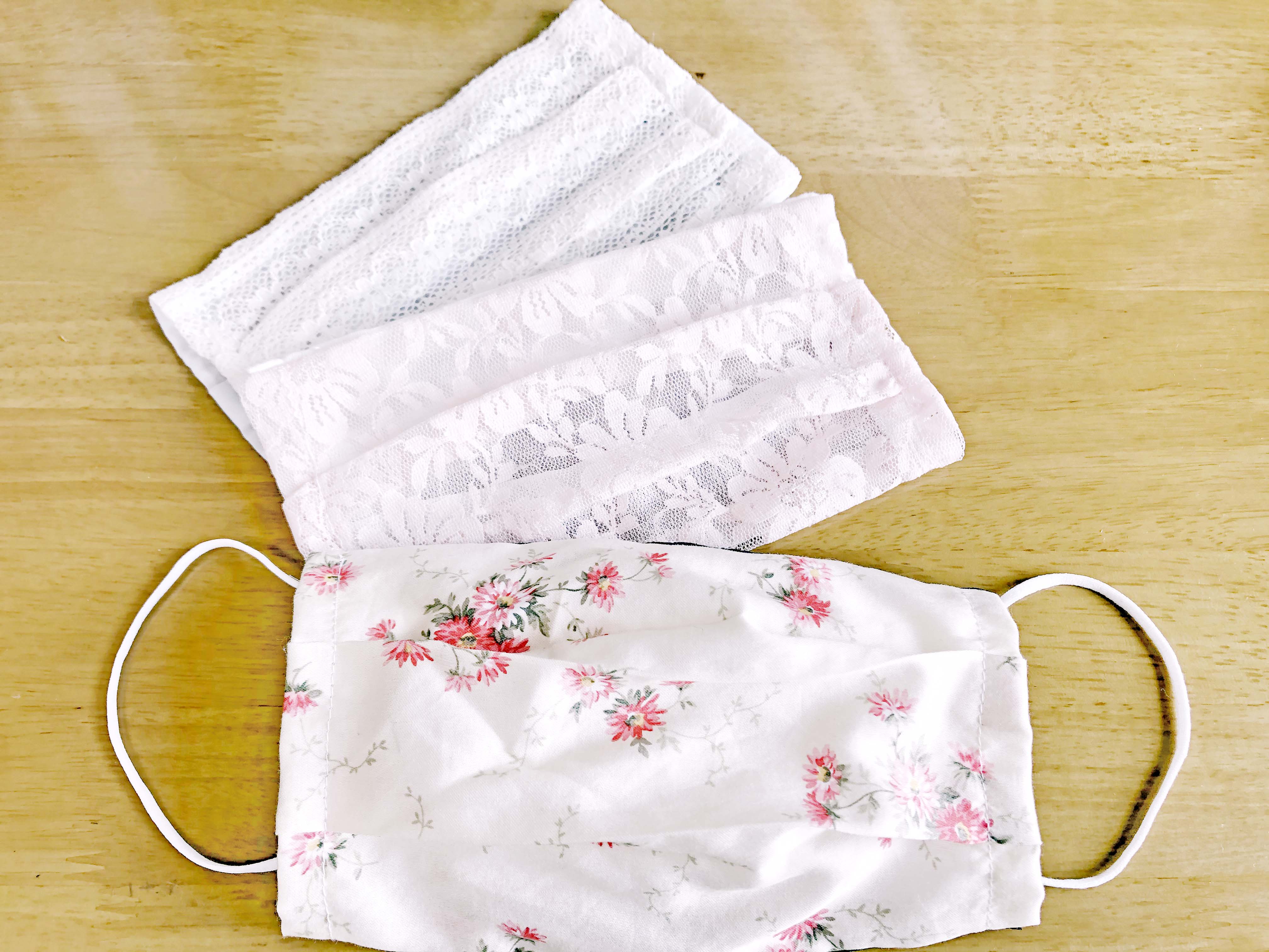 初心者でも簡単 レースで作るマスクカバーの作り方 手順 33 マスクカバー マスク他 アトリエ ハンドメイドレシピ 作り方 と手作り情報サイト