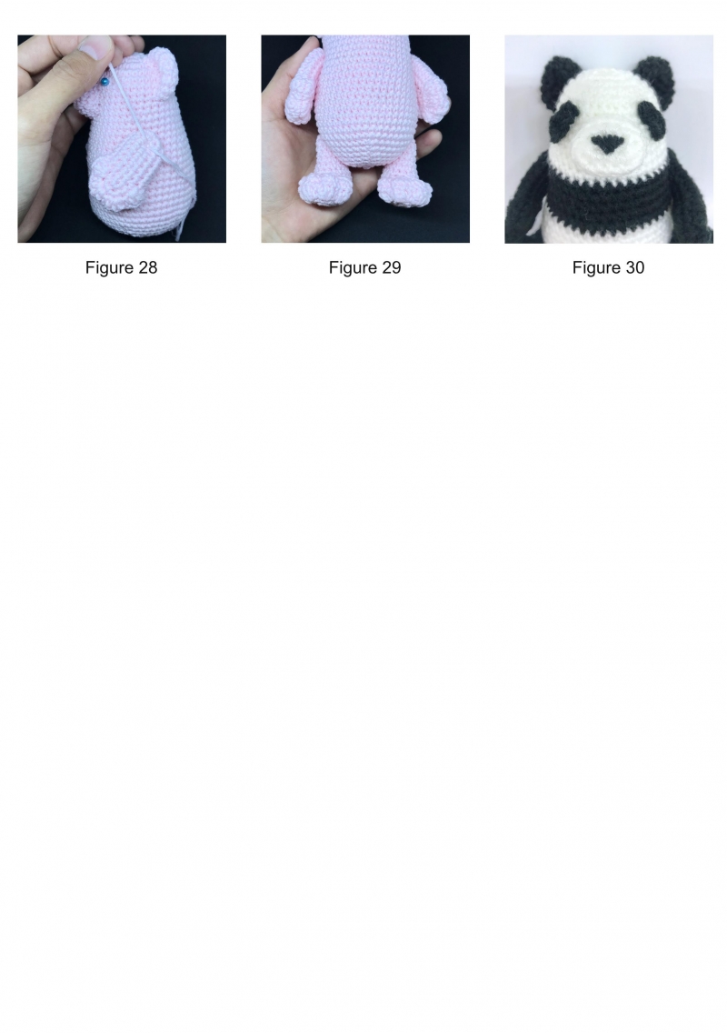 Palmy Panda あみぐるみ パンダの作り方 手順 10 その他 ファッション アトリエ ハンドメイドレシピ 作り方 と手作り情報サイト