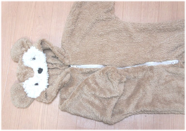 クマ着ぐるみ カバーオールの作り方 手順 2 ベビー服 ベビー キッズ アトリエ ハンドメイドレシピ 作り方 と手作り情報サイト