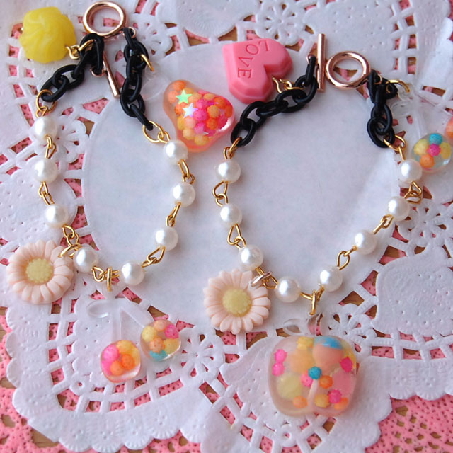 フルーツ レジンのパールビーズブレスレットの作り方 その他 その他 アトリエ ハンドメイドレシピ 作り方 と手作り情報サイト