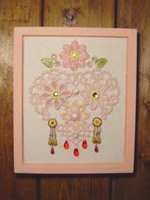 レースの壁掛けの作り方 インテリア雑貨 家具 生活雑貨 アトリエ ハンドメイドレシピ 作り方 と手作り情報サイト