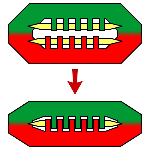 1目ゴム編みの輪編みの作り目の作り方 手順 8 その他 ファッション アトリエ ハンドメイドレシピ 作り方 と手作り情報サイト