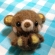 羊毛フェルト　くまちゃん