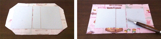 ブック型カルトナージュの作り方 手順 6 その他 リメイク デコレーション アトリエ ハンドメイドレシピ 作り方 と手作り情報サイト