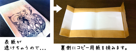 コーヒー染め ロウ引き紙で作るブックカバーの作り方 手順 9 ブックカバー 紙小物 ステーショナリー アトリエ ハンドメイドレシピ 作り方 と手作り情報サイト