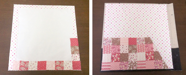 ビス式アルバムを布でリメイクの作り方 手順 2 その他 リメイク デコレーション アトリエ ハンドメイドレシピ 作り方 と手作り情報サイト