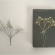 本物の花を図案化＊カスミソウ刺繍のブックカバー