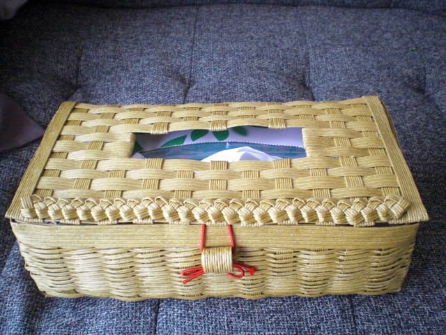 ダイソーペーパークラフトバンドでティッシュケースの作り方 手順 29 その他 その他 アトリエ ハンドメイドレシピ 作り方 と手作り情報サイト