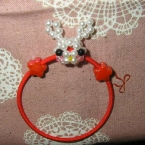 うさぎのビーズマスコット